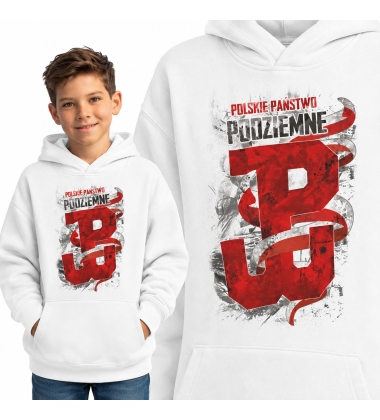 Bluza z kapturem dziecięca Patriotyczna POLSKIE PAŃSTWO PODZIEMNE 2